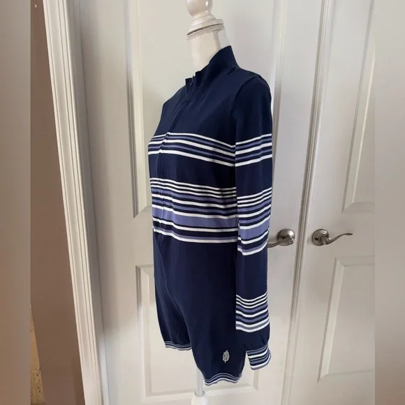 Free People Striped Navy and White Jumpsuit - Picture 8 of 16